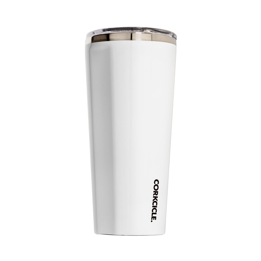 Eden Nest Classic Tumbler 750ml Gloss White Stainless Steel