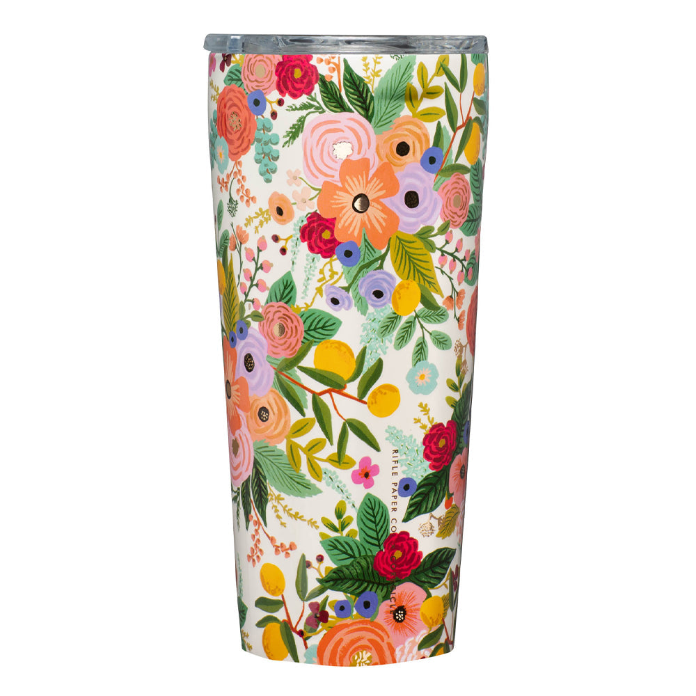 Eden Nest 750ml Floral Tumbler Garden Party Cream Edition