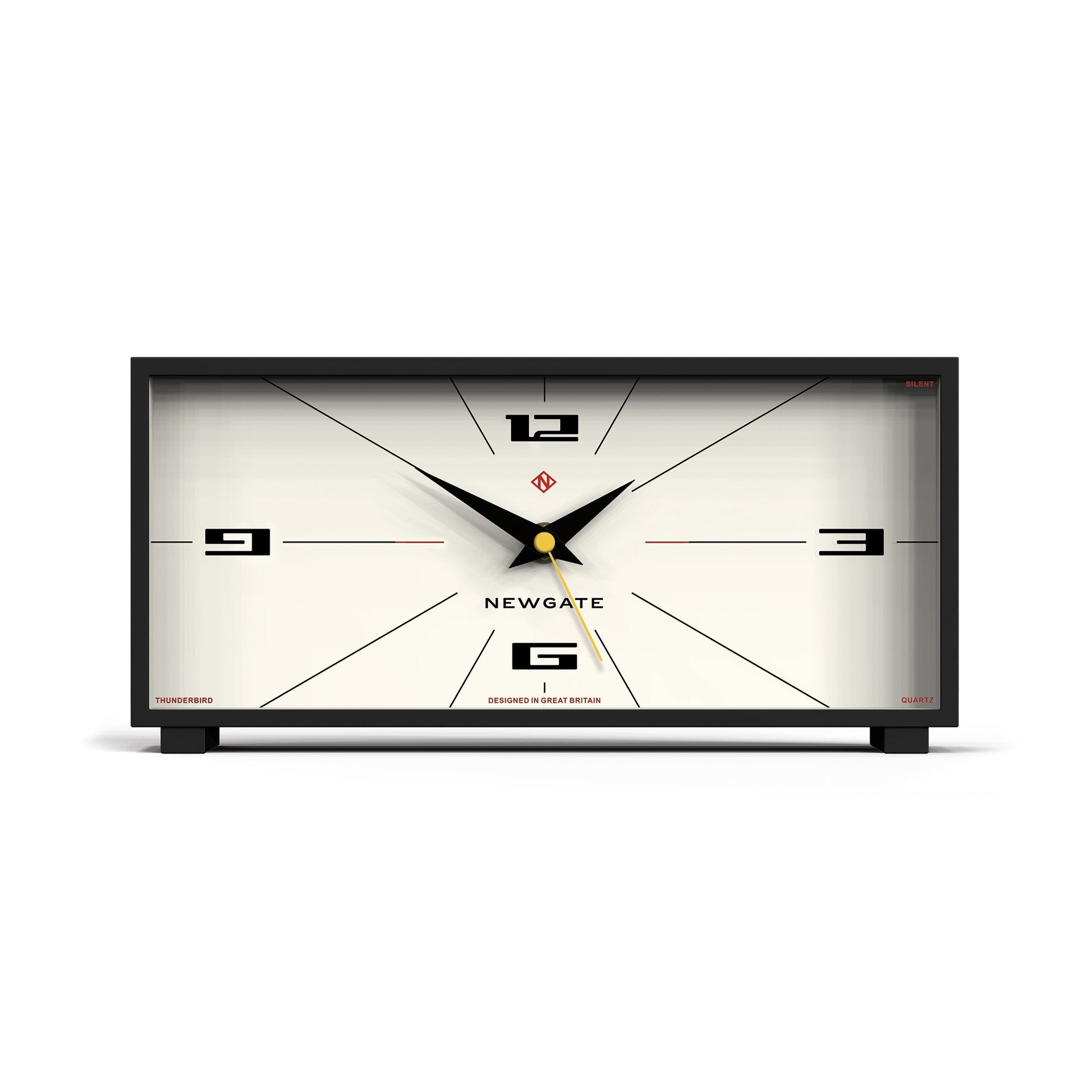 Eden Nest Thunderbird Mantel Clock Neutral Rocket Dial