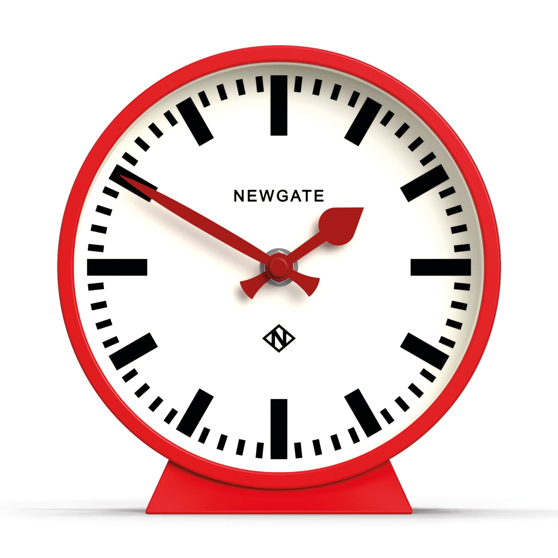 Eden Nest Railway Mantel Clock Fire Engine Red Finish