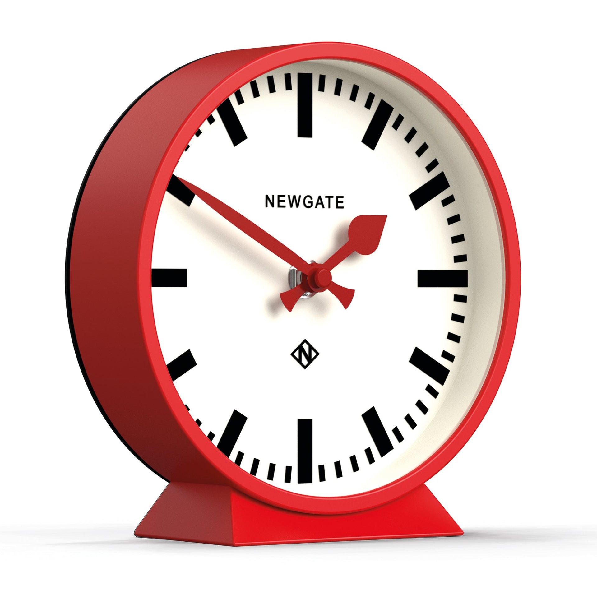 Eden Nest Railway Mantel Clock Fire Engine Red Finish