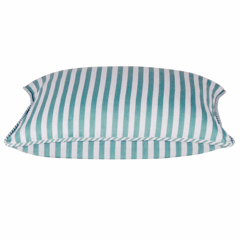 Eden Nest Striped Aqua Blue Green Cushion Cover 40x40cm