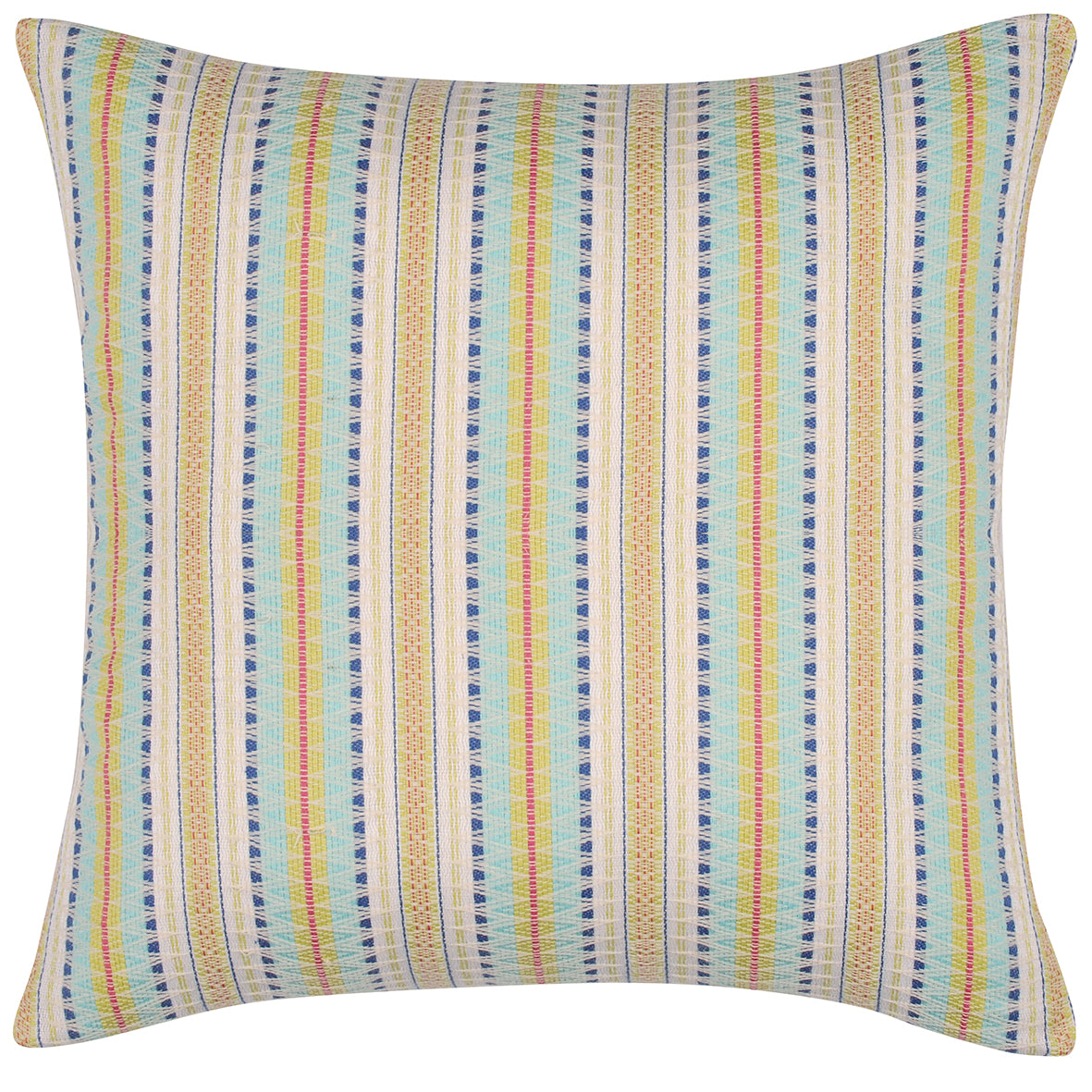 Eden Nest Yellow Multicoloured Retro Cushion Cover Style