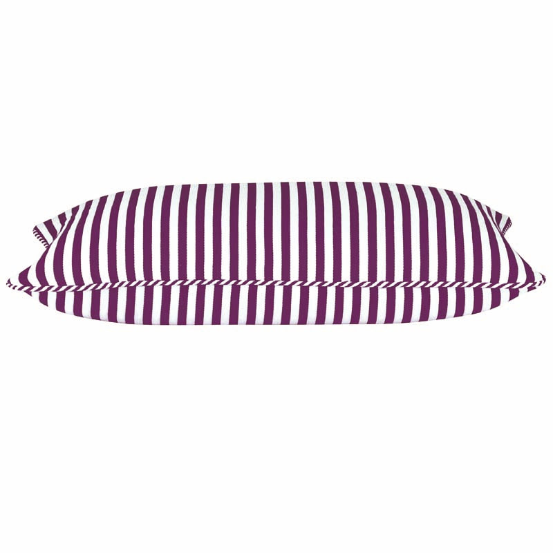 Pack 4 Eden Nest Fuchsia Plum White Rectangle Cushion Covers