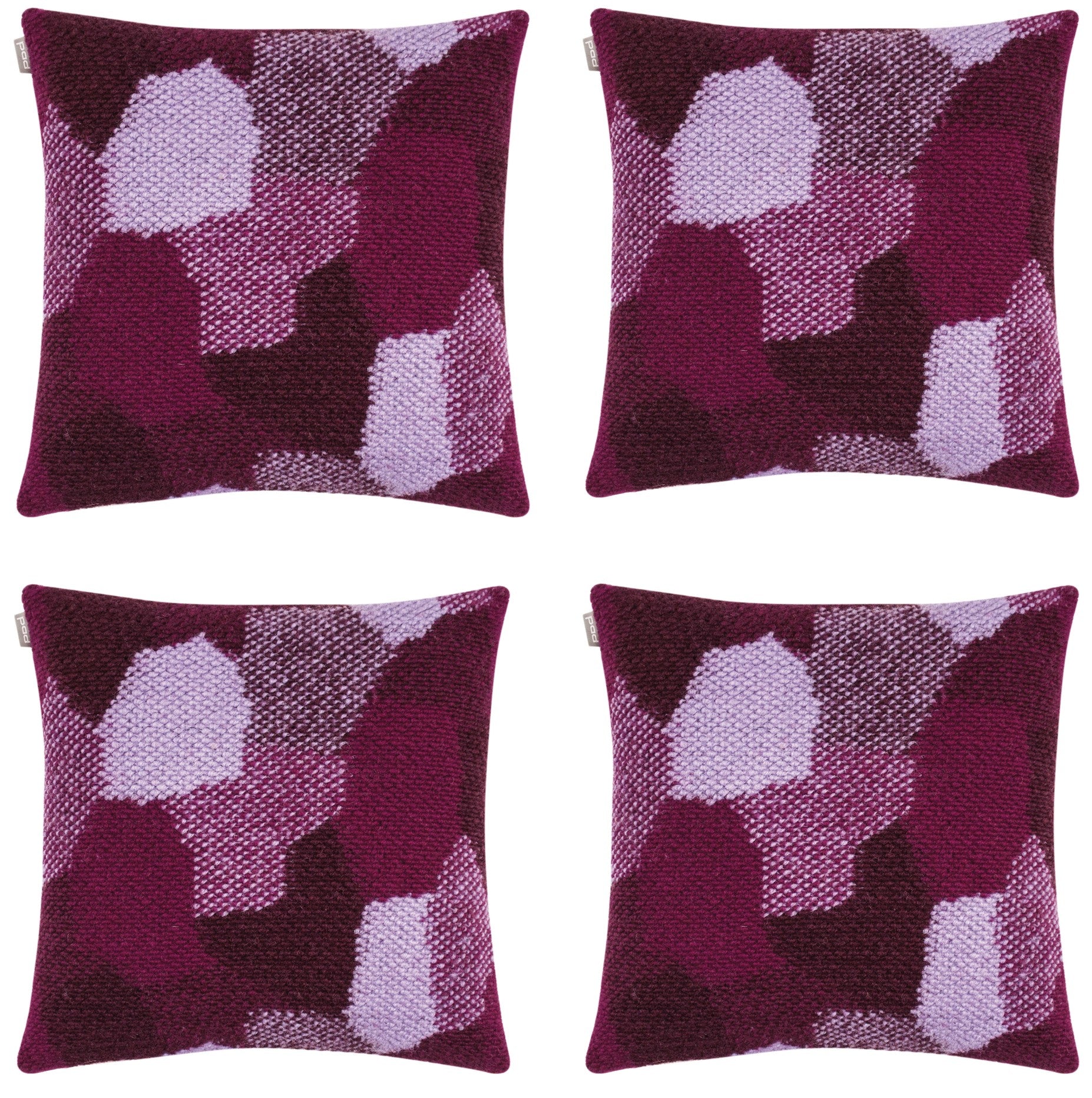 Pack Of 4 Eden Nest Fuchsia Purple Cushion Covers Europe