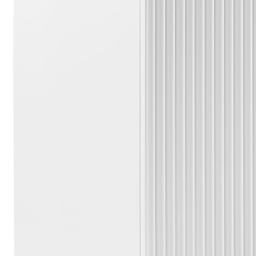 Eden Nest White Buffet Cabinet With Ceramic Top MDF
