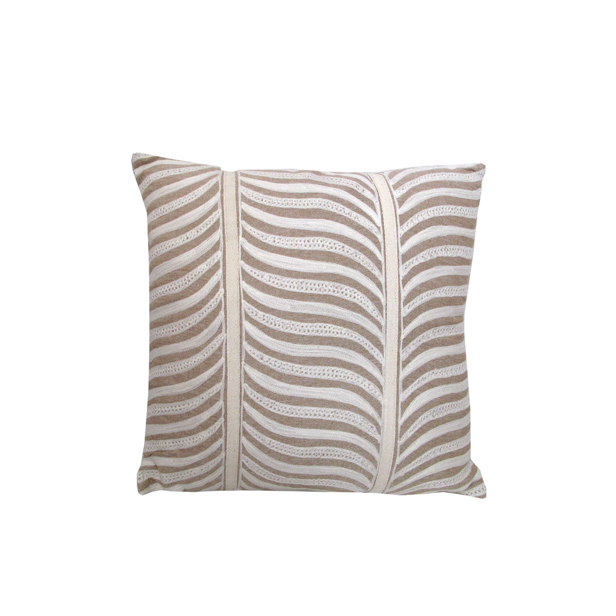 Eden Nest Pyrus Embroidered Linen Filled Cushion 43x43