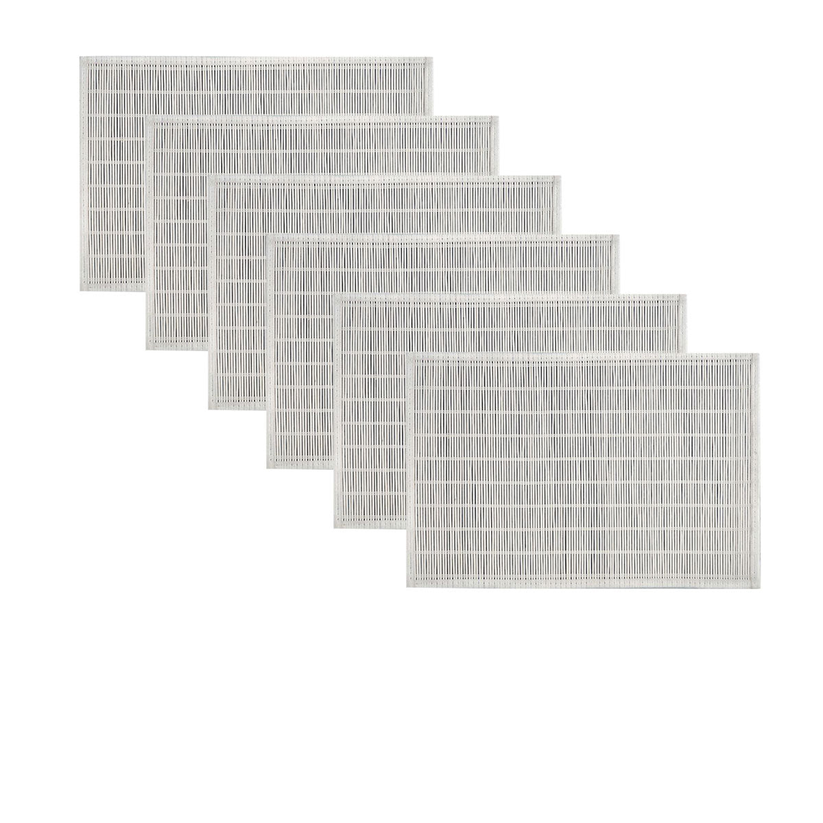 Eden Nest Border Bamboo Table Placemats - Set of 6