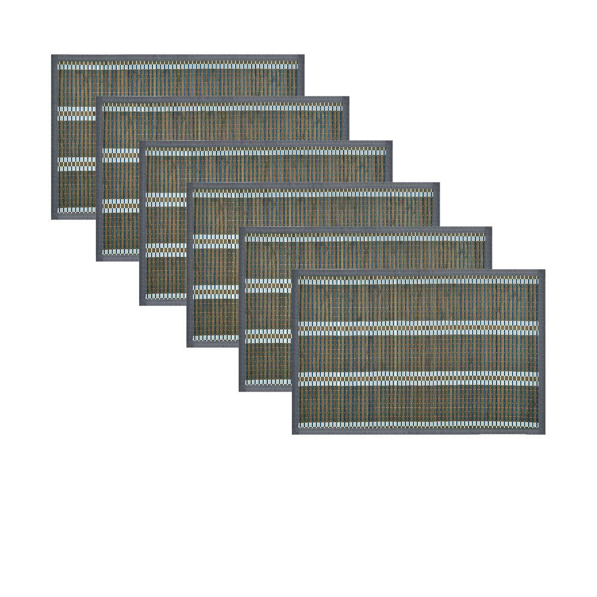 Eden Nest Victoria Bamboo Table Placemats – Set of 6