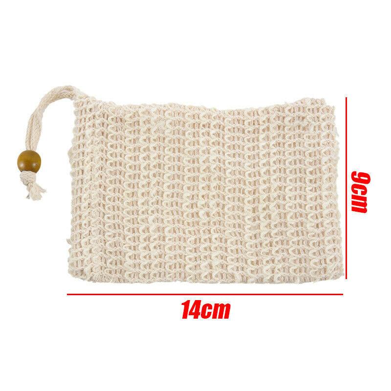 4 Pack Eden Nest Flax Soap Exfoliating Bags – Natural Ramie Soap Saver with Drawstring