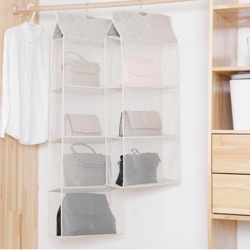 Eden Nest Hanging Handbag Organizer – Multi-Layer Non-Woven Storage Bag