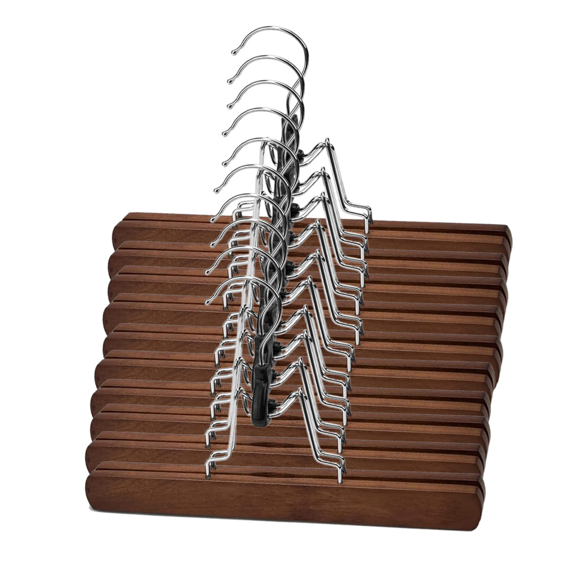 Eden Nest Solid Wood Skirt Clip Hangers