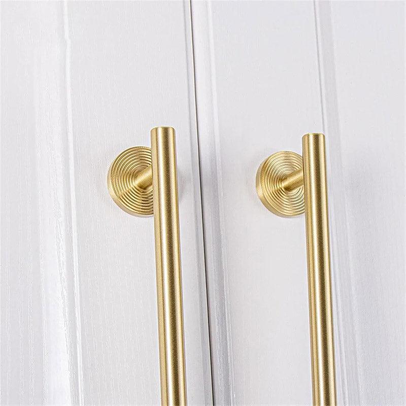 Eden Nest Solid Brass Furniture Handle - Elegant European Style Cabinet