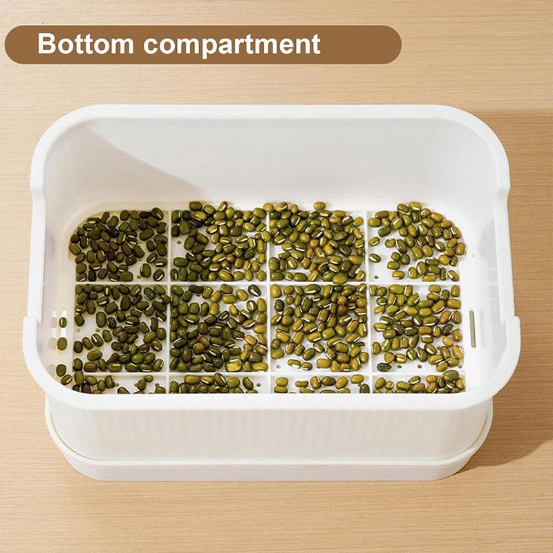 Eden Nest Hydroponic Seedling Tray - Self-Watering Double-Layer Design for Easy Indoor Plant Growth