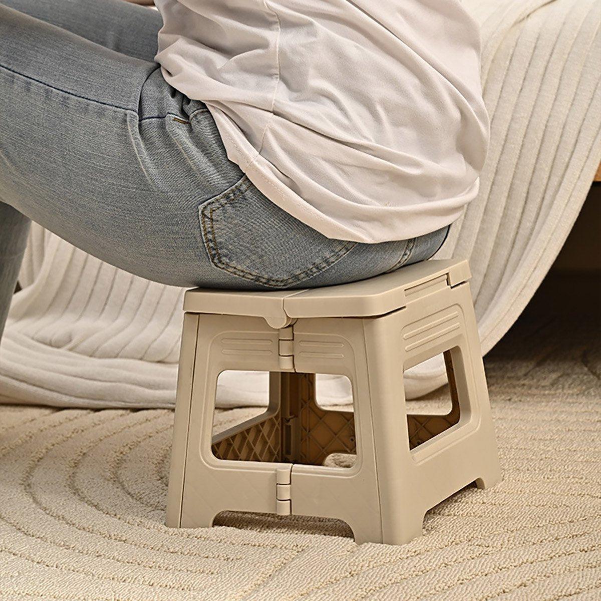 Eden Nest Portable Adjustable Folding Plastic Stool