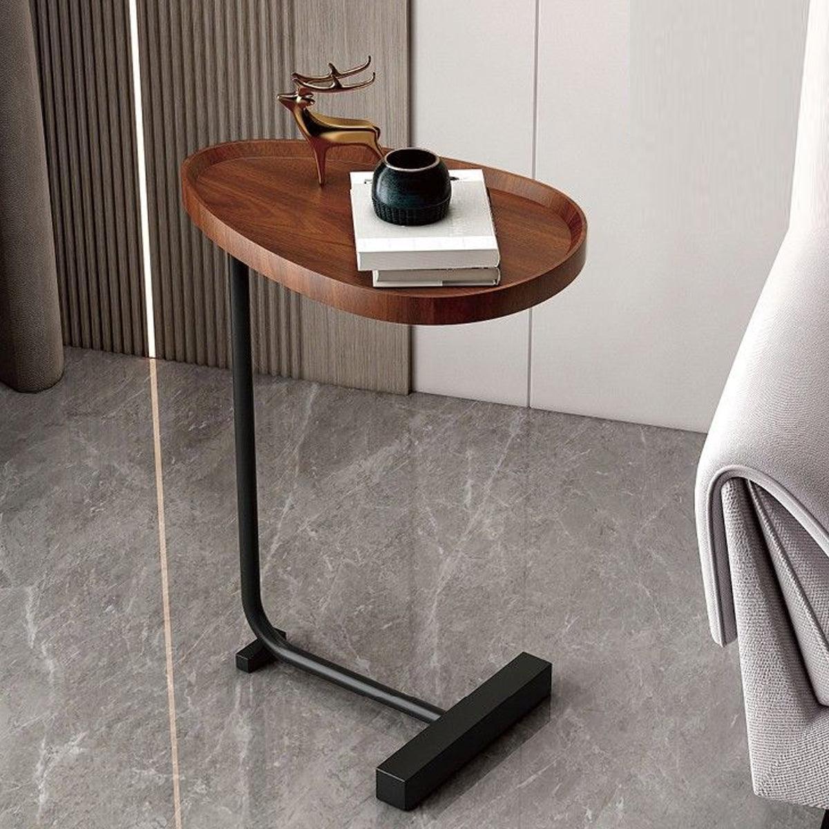 Eden Nest C Shaped End Table For Sofa And Living Room