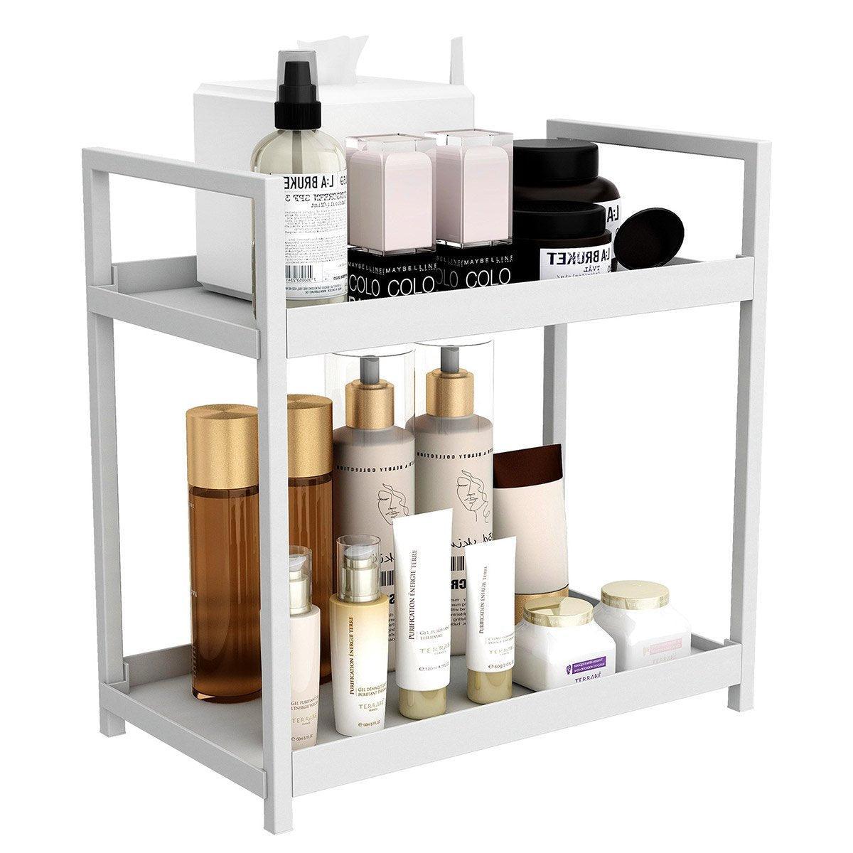 Eden Nest Two-Tier Cosmetic and Toiletry Storage Rack
