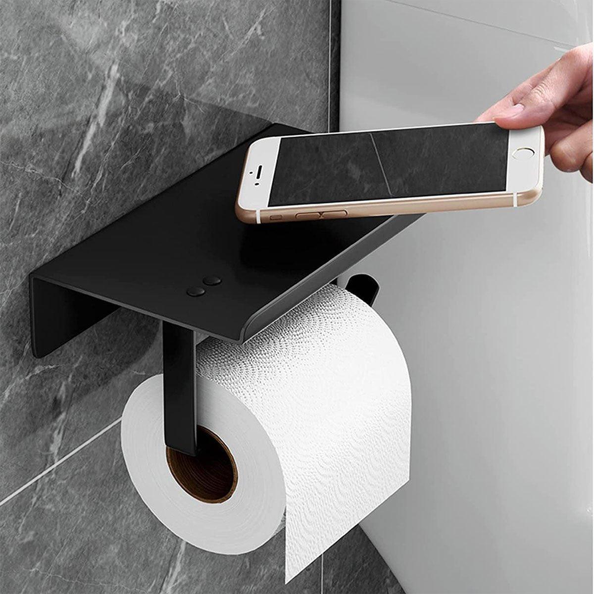 Eden Nest 304 Stainless Steel Toilet Paper Holder with Phone Rack