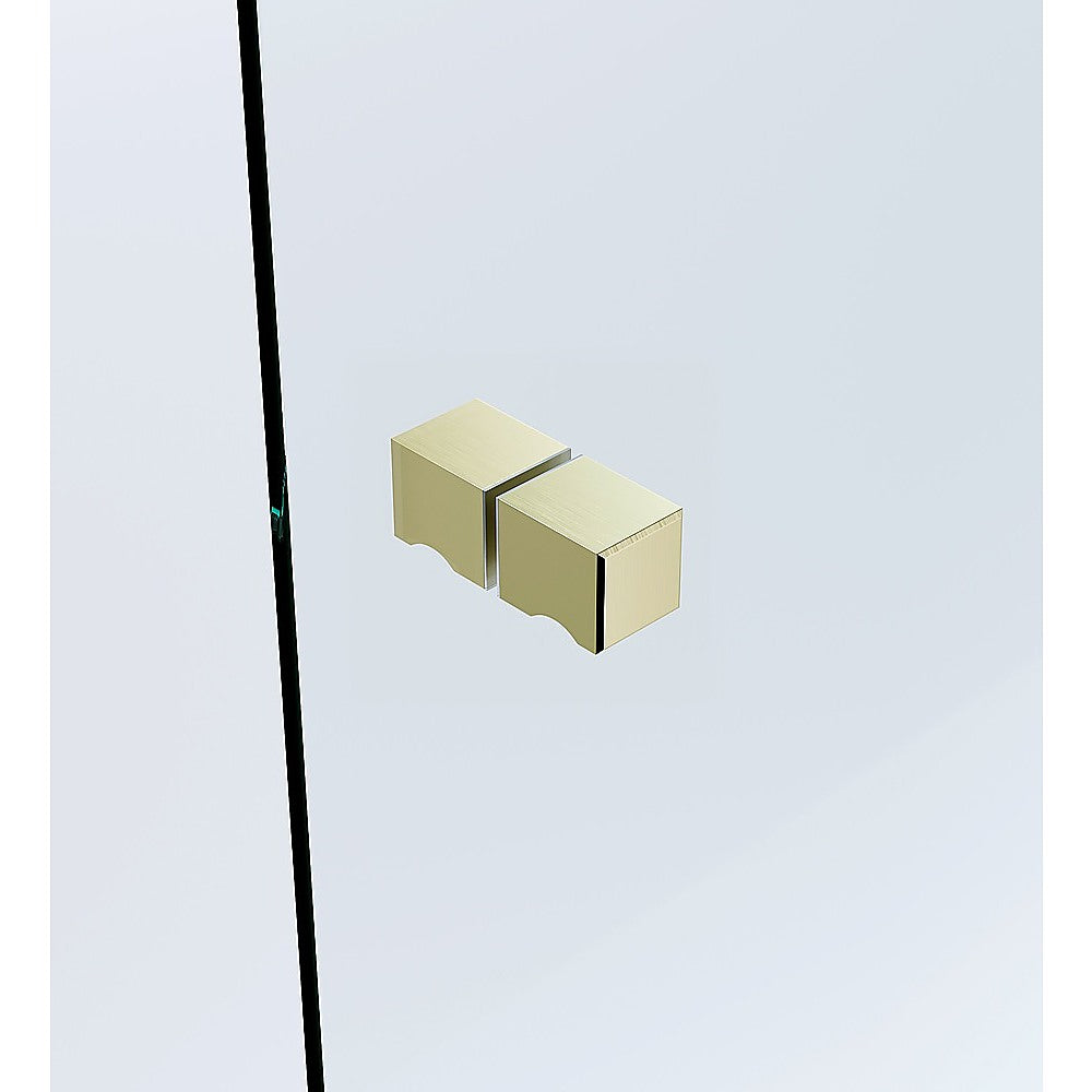 Eden Nest Brushed Gold Brass Shower Door Handle