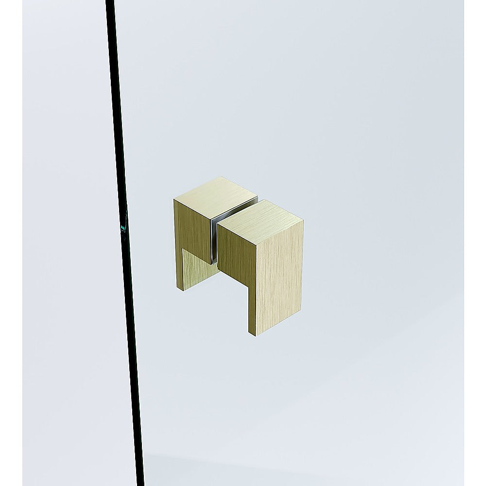 Eden Nest Brushed Gold Brass Shower Door Handle