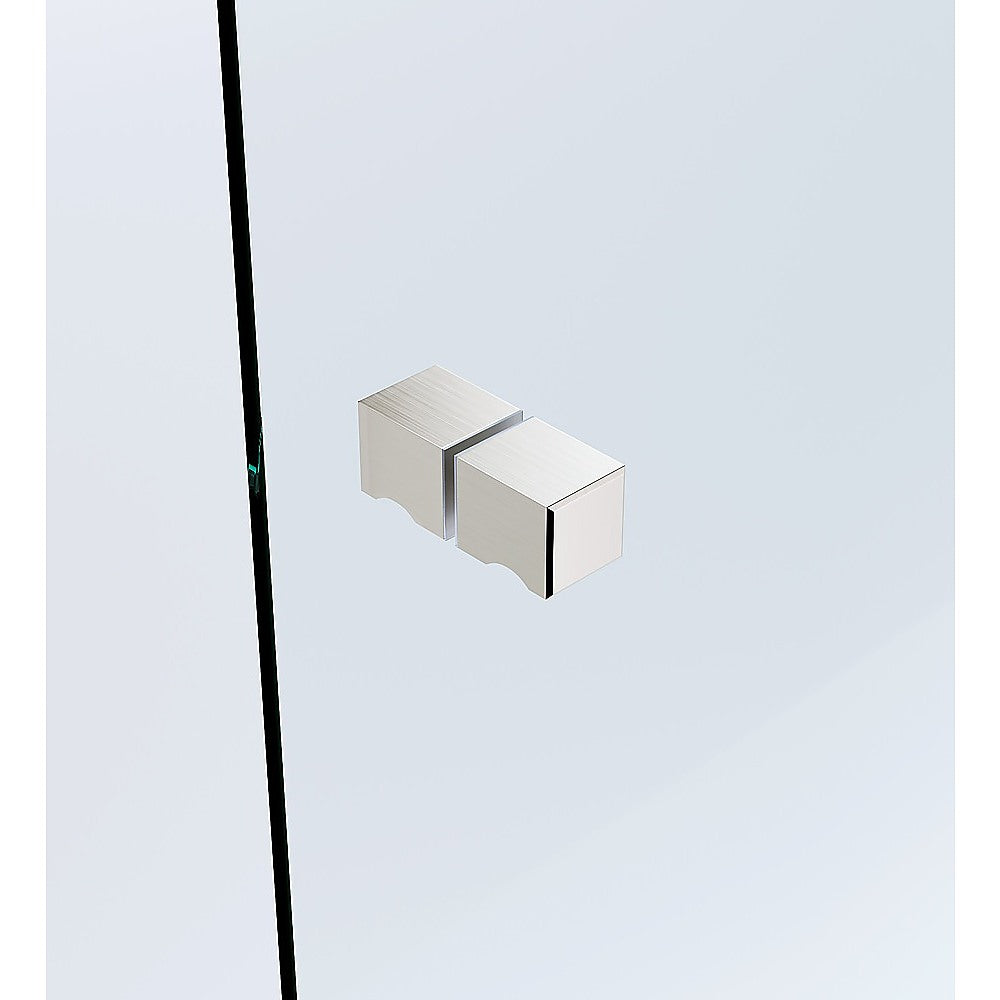 Eden Nest Brushed Nickel Brass Shower Door Handle