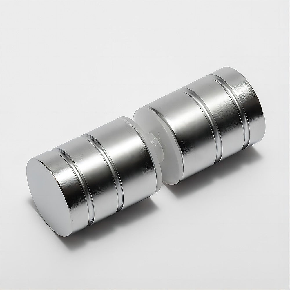Eden Nest Brushed Nickel Brass Shower Door Handle - 24mm Round Knob