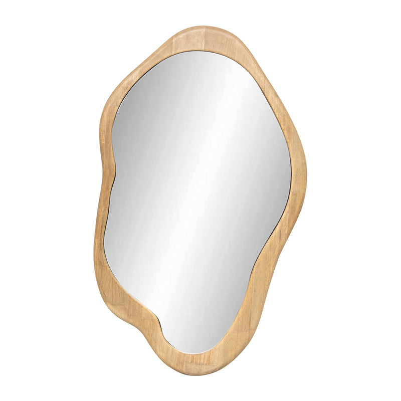 Mid Century Asymmetric Wall Mirror 54 By 90 Cm Natural