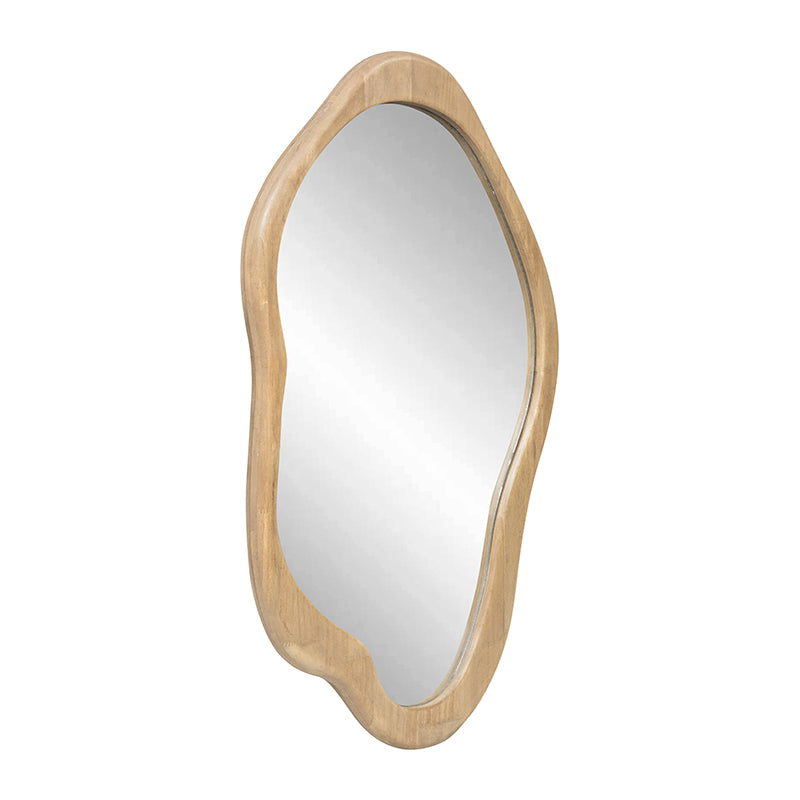 Mid Century Asymmetric Wall Mirror 54 By 90 Cm Natural