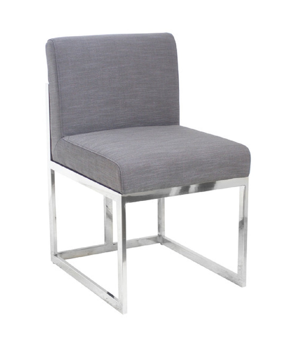 Eden Nest French Provincial Occasional Chair Grey and Silver