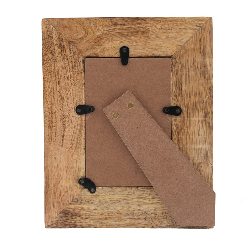 Eden Nest Symmetry 4x6in Photoframe Handcrafted Natural Wood