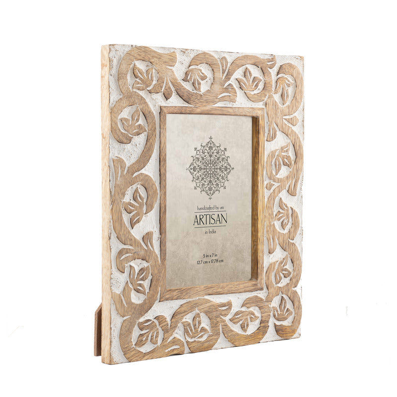 Eden Nest Handcrafted 5x7 Inch Photo Frame Natural Wood