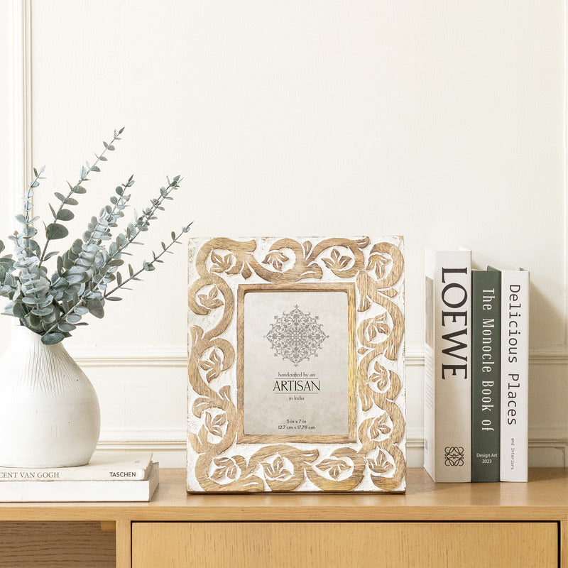 Eden Nest Handcrafted 5x7 Inch Photo Frame Natural Wood