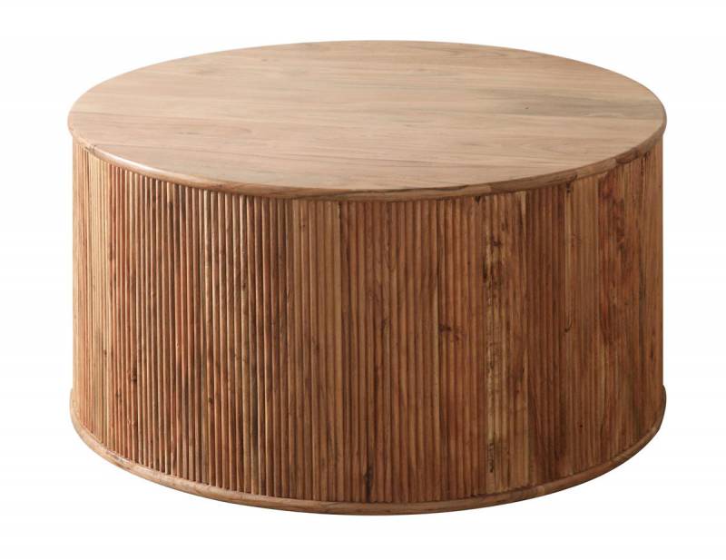Eden Nest Industrial Acacia Coffee Table 85 Cm Natural