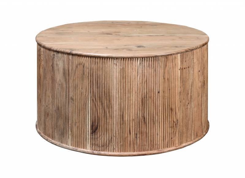 Eden Nest Industrial Acacia Coffee Table 85 Cm Natural