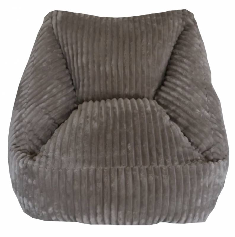 Eden Nest Chocolate Corduroy Soft Lounge Chair 100x60cm