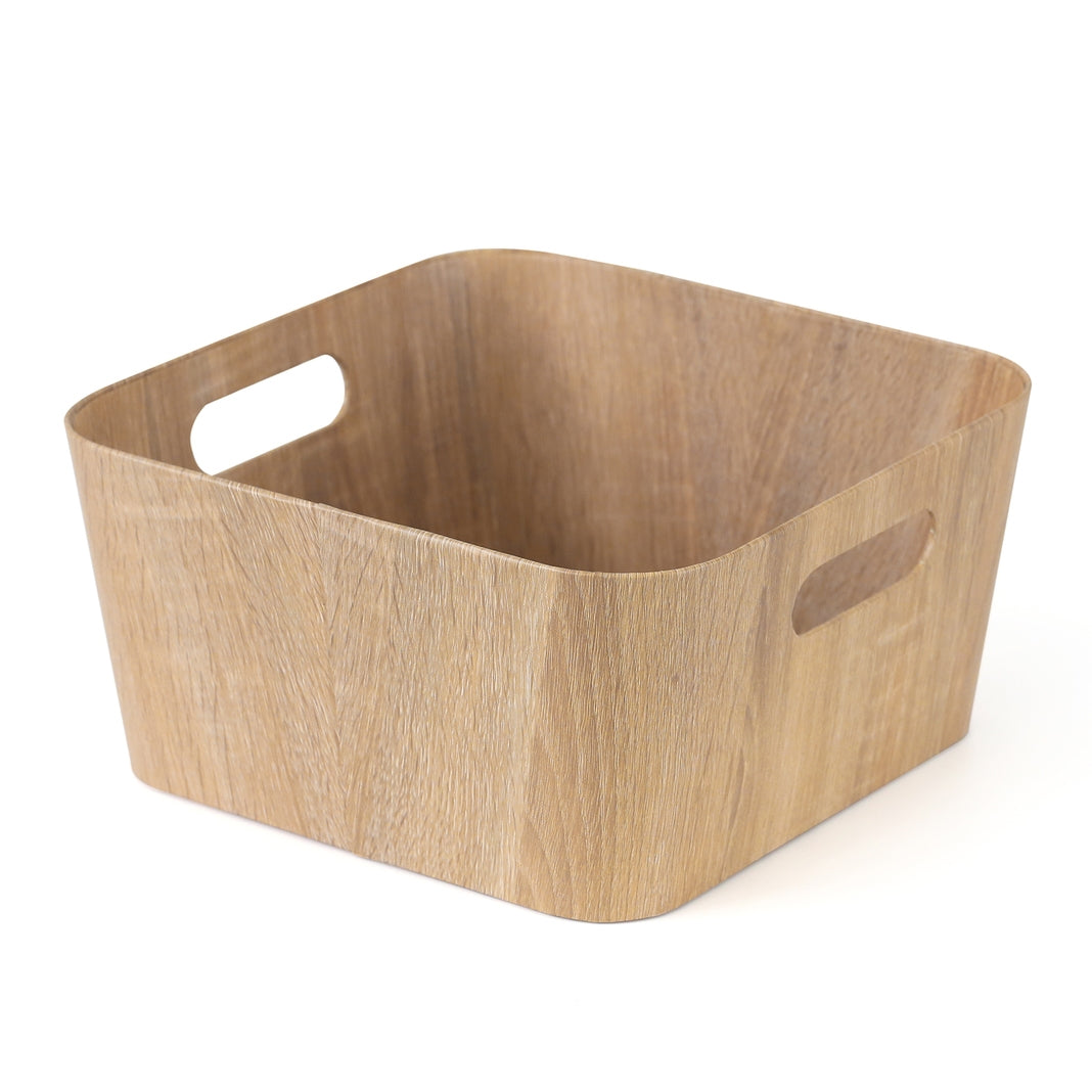 Eden Nest Woodgrain Look Storage Squares 30cm Bulk 6