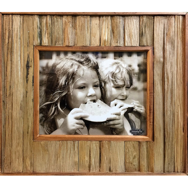 Antique Wooden Single Photo Frame 41cm With 8x10 Opening