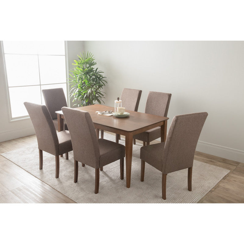 Eden Nest 150cm Timber Dining Table Cocoa Wood Finish