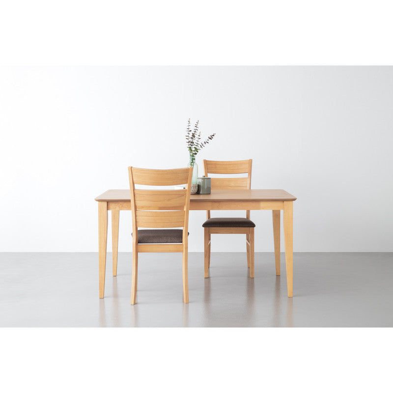 Eden Nest Dining Table 150cm Solid Timber Natural Finish