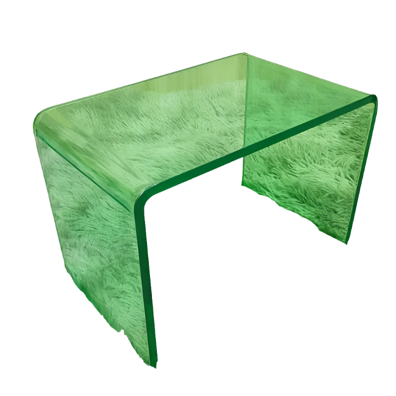 Eden Nest U Shaped Acrylic Shoe Changing Stool Green