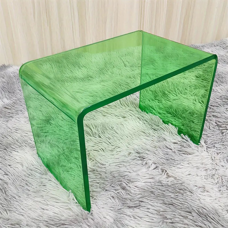 Eden Nest U Shaped Acrylic Shoe Changing Stool Green