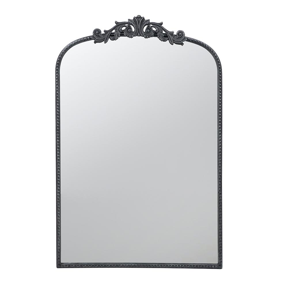 Eden Nest Ornate Metallic Wall Mirror with Floral Accents