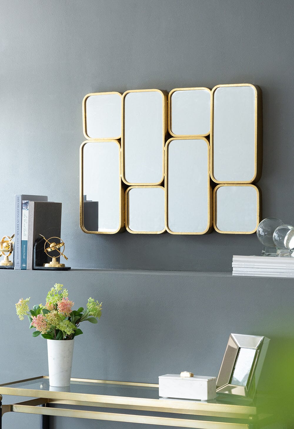 Eden Nest Golden Eye Wall Mirror Luxurious Ornate Frame