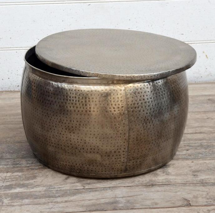 Eden Nest Open Top Hand Forged Metal Coffee Table Industrial