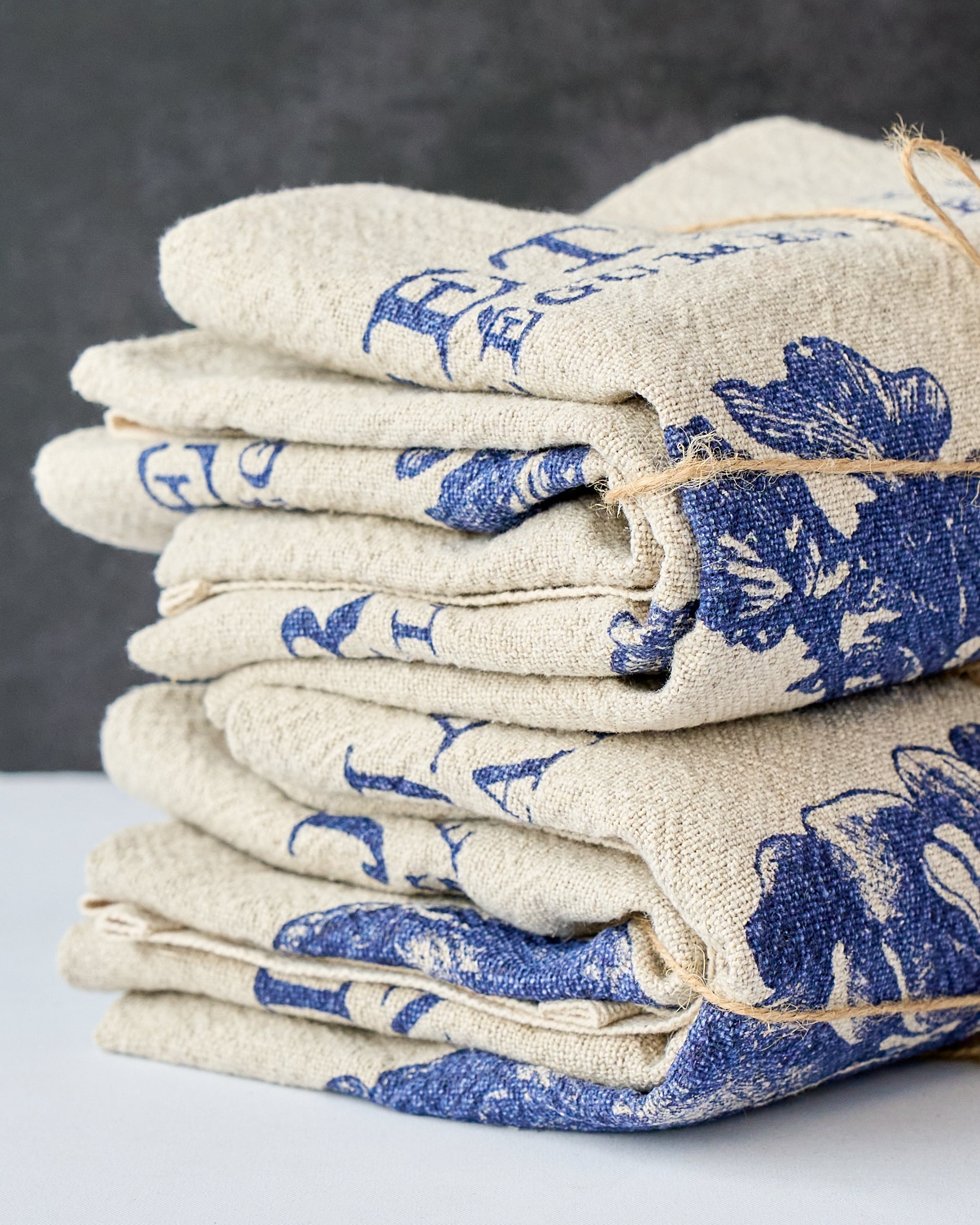 Eden Nest Casa Verde Linen-Cotton Kitchen Towels-French Country Inspired