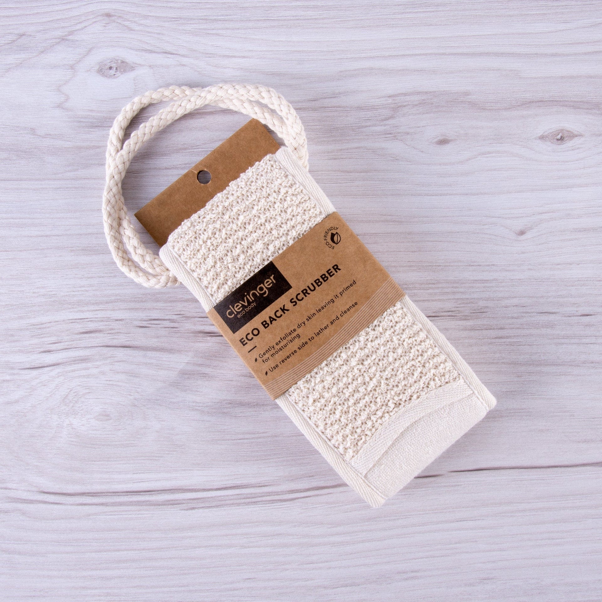 Eden Nest Eco Back Scrubber With Natural Flax Sponge