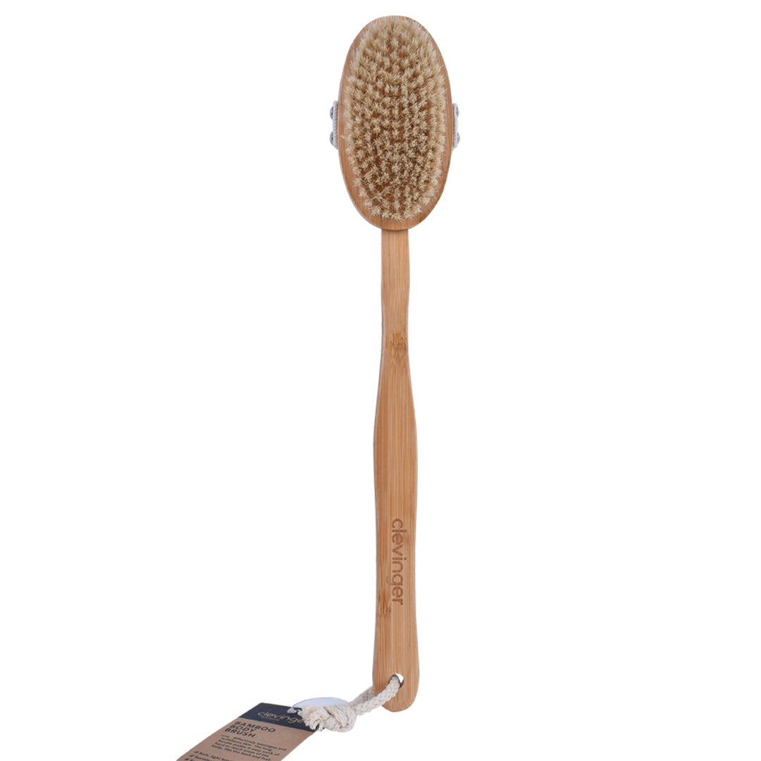 Eden Nest Bamboo Bath Shower Long Handle Body Brush