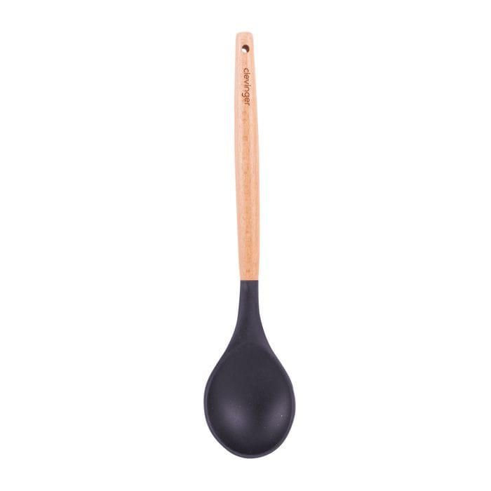 2 pcs Eden Nest Eco-Friendly Beechwood and Silicone Spoon