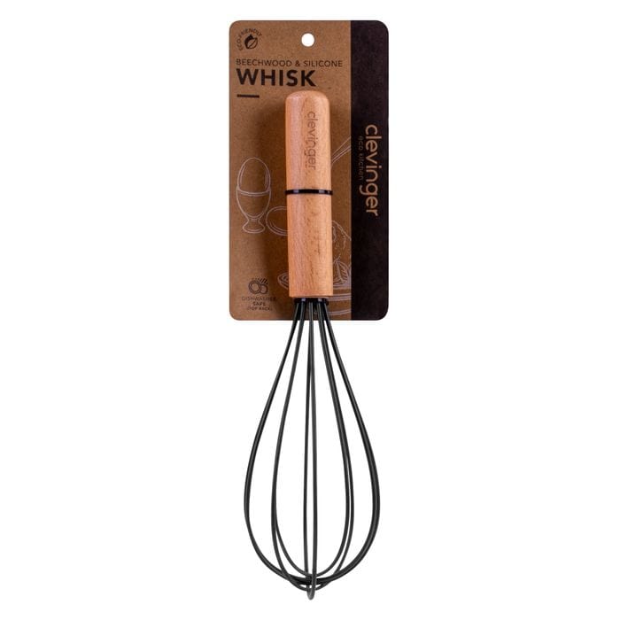 2 Pcs Eden Nest Eco-Friendly Beechwood and Silicone Whisk