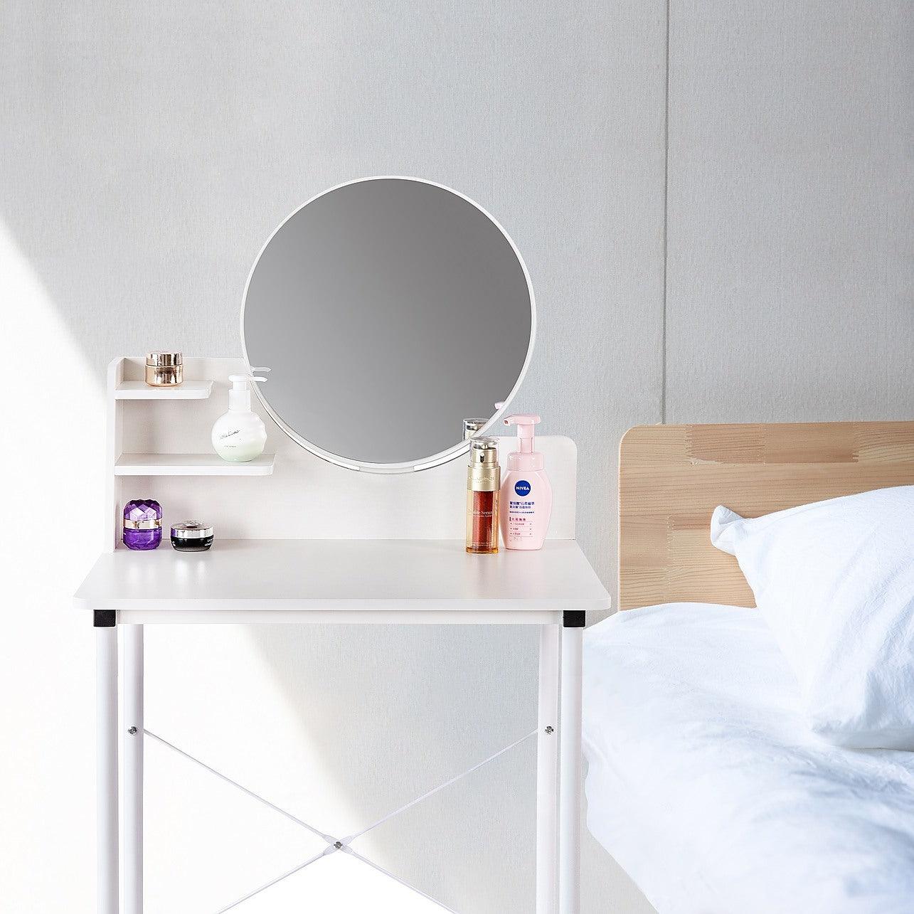 White Dressing Table with Mirror – Makeup Vanity Desk